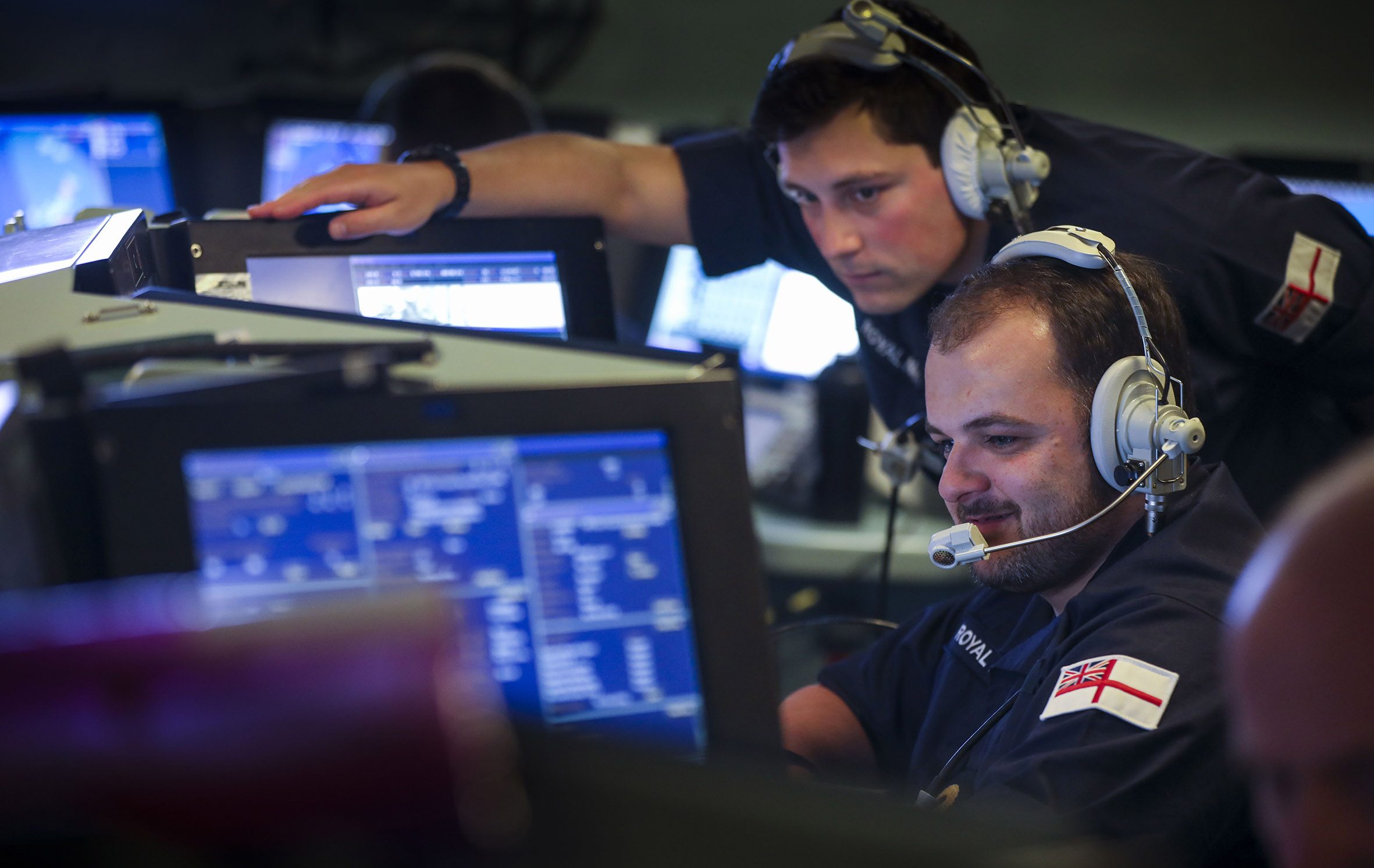 The operations room of one of the Royal Navy's most modern warships the Type 45 destroyer HMS Dragon during an air defence exercise off the Scottish, Hebride Isles

23 May 2021

Image from the Type 45 destroyer HMS Dragon