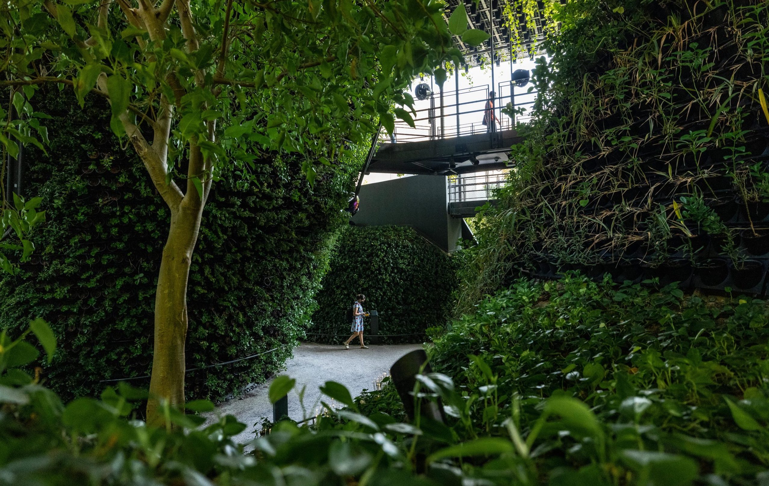 Visitors at the Singapore Pavilion