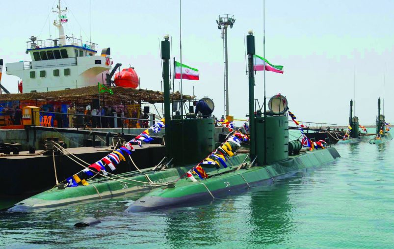 This is a photo released by the Iranian Defense Ministry which they claim shows Iran's Ghadir submarines in the southern port of Bandar Abbas in Persian Gulf, Iran, Sunday, Aug. 8, 2010. Iran's state media say the country's navy has taken charge of four new Iranian-built submarines as part of Tehran's efforts to upgrade its defense capabilities. (AP Photo/Iranian Defense Ministry, Vahid Reza Alaei,) EDS NOTE: THE ASSOCIATED PRESS HAS NO WAY OF INDEPENDENTLY VERIFYING THE CONTENT, LOCATION OR DATE OF THIS IMAGE.